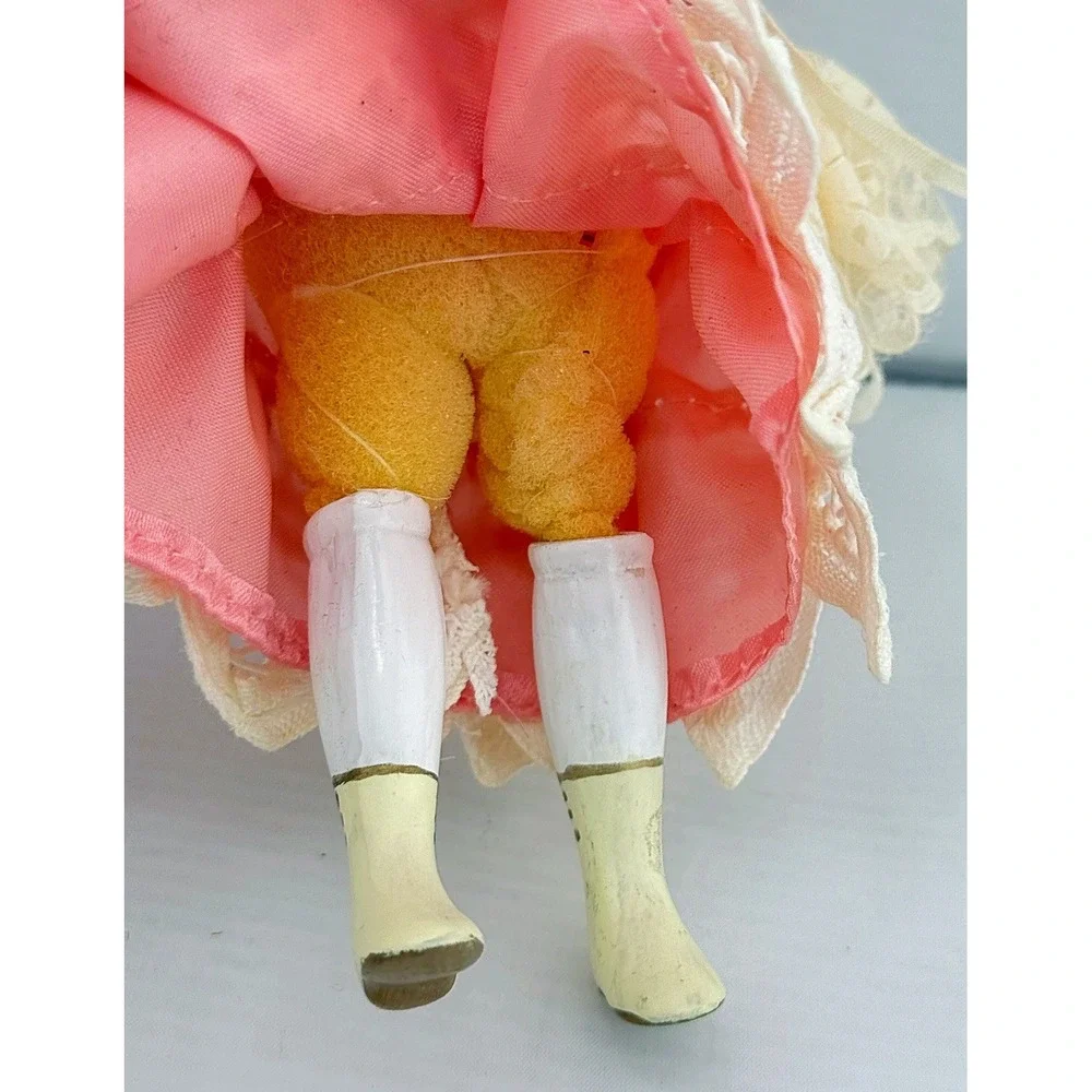 Vintage 1990's Jocelyn Nostrum Creation Victorian Porcelain Doll Ornament